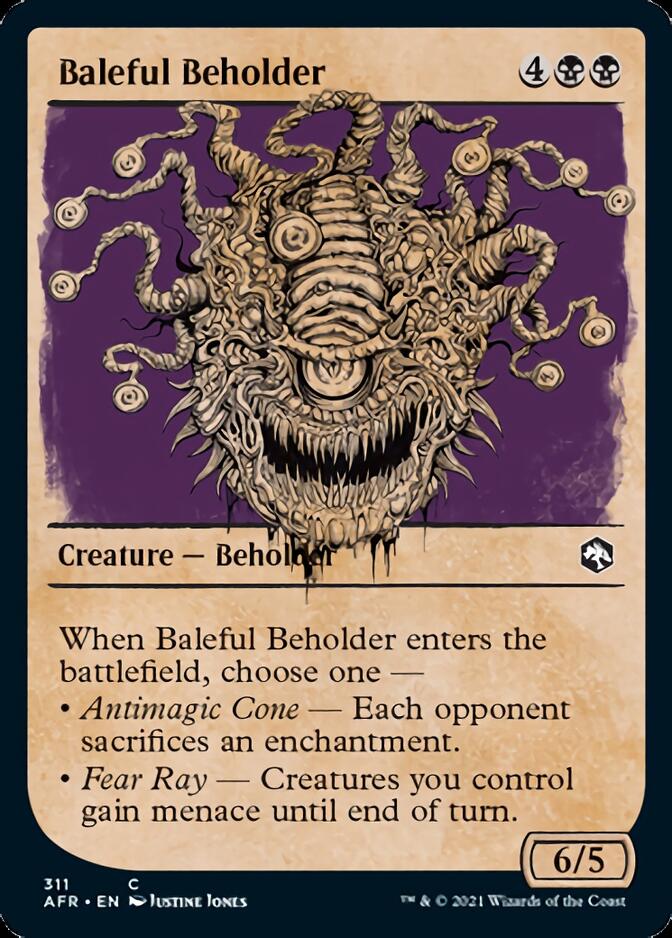 Baleful Beholder (Showcase) [Dungeons & Dragons: Adventures in the Forgotten Realms] | Boutique FDB TCG