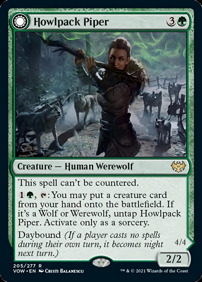 Howlpack Piper // Wildsong Howler [Innistrad: Crimson Vow] | Boutique FDB TCG