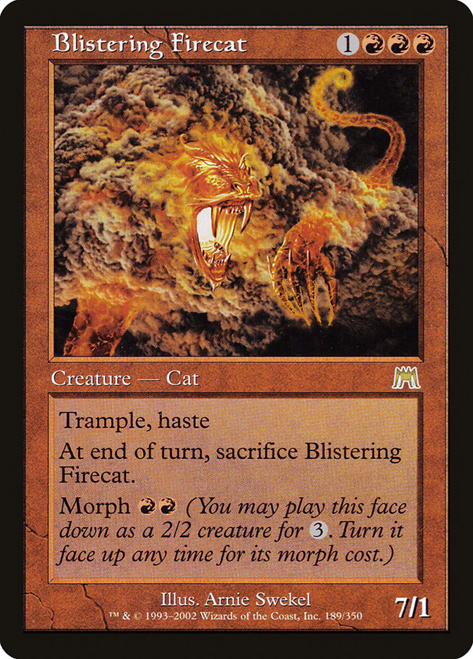 Blistering Firecat [Onslaught] | Boutique FDB TCG