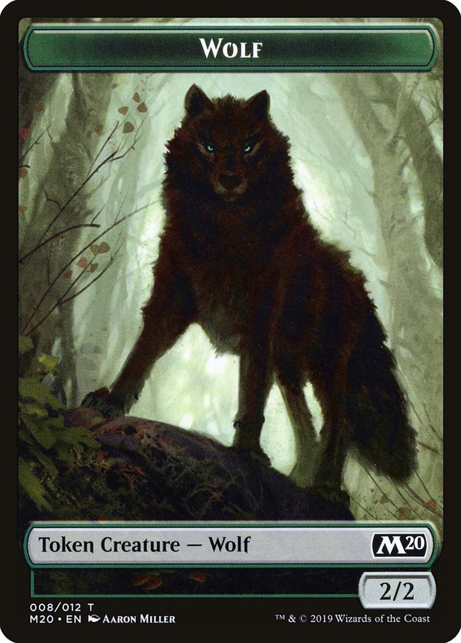 Zombie // Wolf Double-Sided Token [Game Night 2019 Tokens] | Boutique FDB TCG