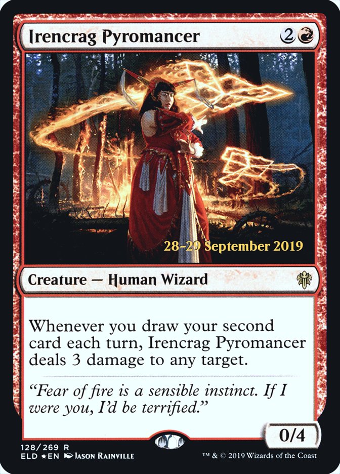 Irencrag Pyromancer [Throne of Eldraine Prerelease Promos] | Boutique FDB TCG