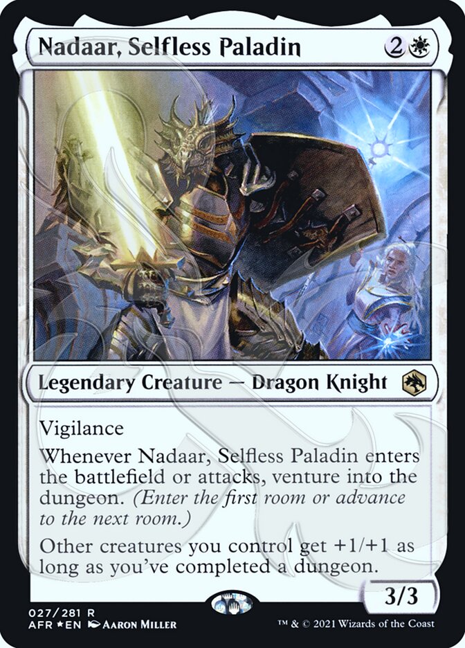 Nadaar, Selfless Paladin (Ampersand Promo) [Dungeons & Dragons: Adventures in the Forgotten Realms Promos] | Boutique FDB TCG