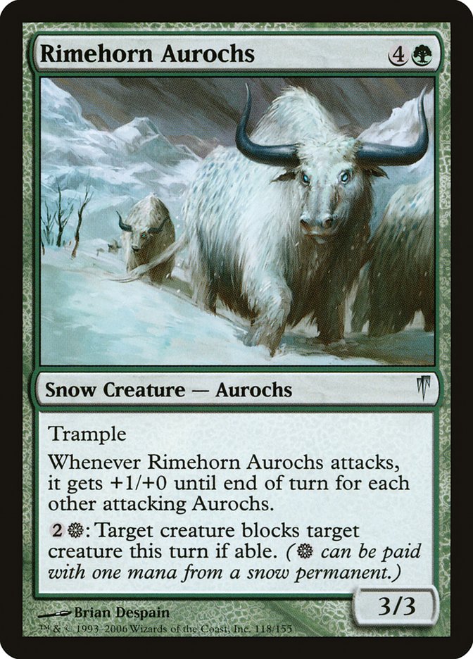 Rimehorn Aurochs [Coldsnap] | Boutique FDB TCG