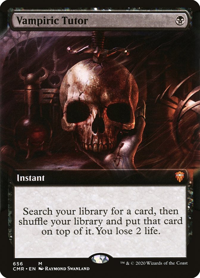 Vampiric Tutor (Extended Art) [Commander Legends] | Boutique FDB TCG