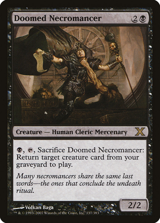 Doomed Necromancer [Tenth Edition] | Boutique FDB TCG