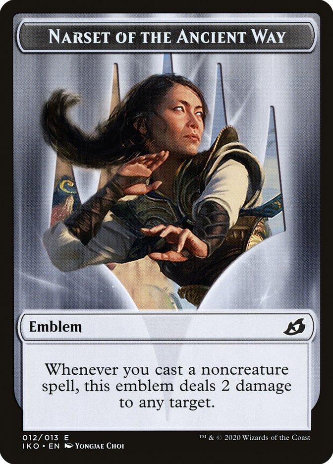 Narset of the Ancient Way Emblem [Ikoria: Lair of Behemoths Tokens] | Boutique FDB TCG