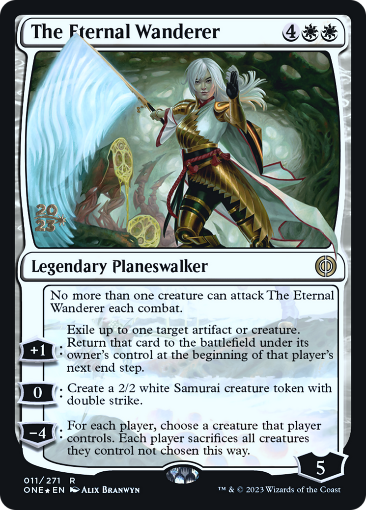 The Eternal Wanderer [Phyrexia: All Will Be One Prerelease Promos] | Boutique FDB TCG