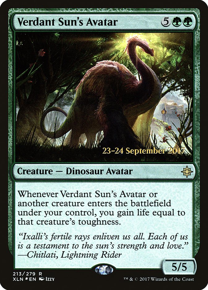 Verdant Sun's Avatar [Ixalan Prerelease Promos] | Boutique FDB TCG