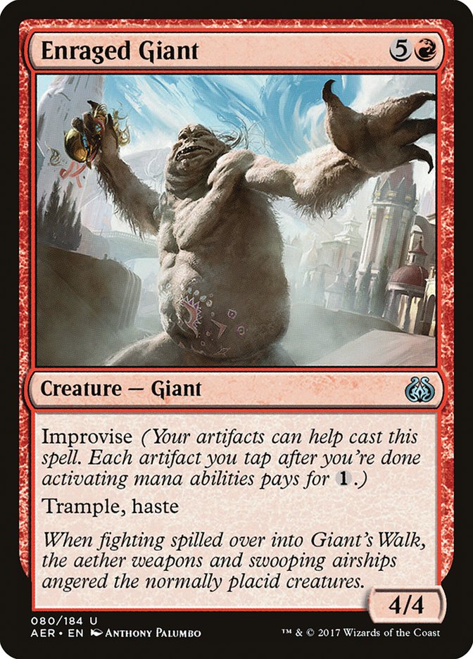 Enraged Giant [Aether Revolt] | Boutique FDB TCG