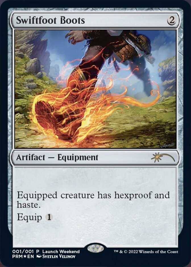 Swiftfoot Boots [Wizards Play Network 2022] | Boutique FDB TCG