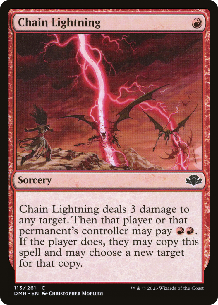 Chain Lightning [Dominaria Remastered] | Boutique FDB TCG