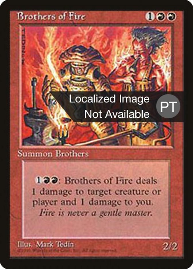 Brothers of Fire [Fourth Edition (Foreign Black Border)] | Boutique FDB TCG