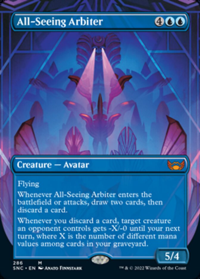 All-Seeing Arbiter (Borderless Alternate Art) [Streets of New Capenna] | Boutique FDB TCG