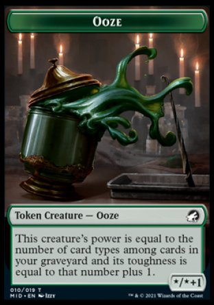 Human // Ooze Double-Sided Token [Innistrad: Midnight Hunt Tokens] | Boutique FDB TCG