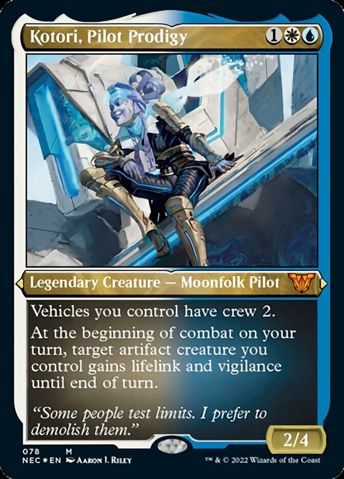 Kotori, Pilot Prodigy (Showcase Display Commander) [Kamigawa: Neon Dynasty Commander] | Boutique FDB TCG