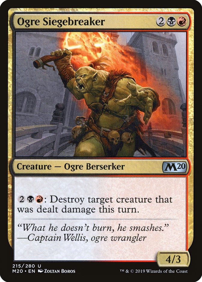 Ogre Siegebreaker [Core Set 2020] | Boutique FDB TCG