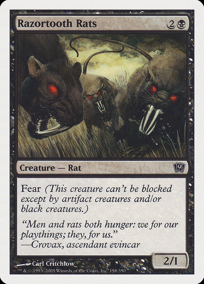 Razortooth Rats [Ninth Edition] | Boutique FDB TCG