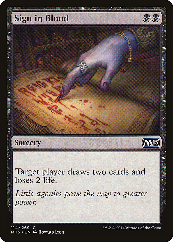 Sign in Blood [Magic 2015] | Boutique FDB TCG