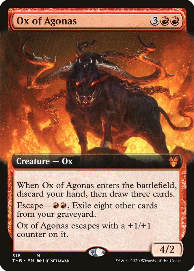 Ox of Agonas (Extended Art) [Theros Beyond Death] | Boutique FDB TCG