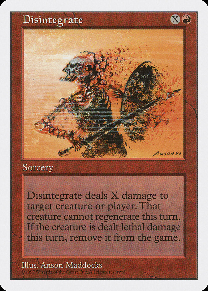Disintegrate [Fifth Edition] | Boutique FDB TCG