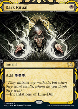 Dark Ritual (Foil Etched) [Strixhaven: School of Mages Mystical Archive] | Boutique FDB TCG