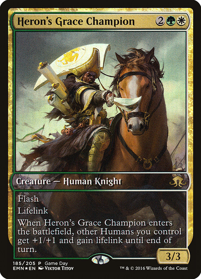 Heron's Grace Champion (Game Day) [Eldritch Moon Promos] | Boutique FDB TCG