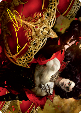 Bloodvial Purveyor Art Card (Gold-Stamped Signature) [Innistrad: Crimson Vow Art Series] | Boutique FDB TCG