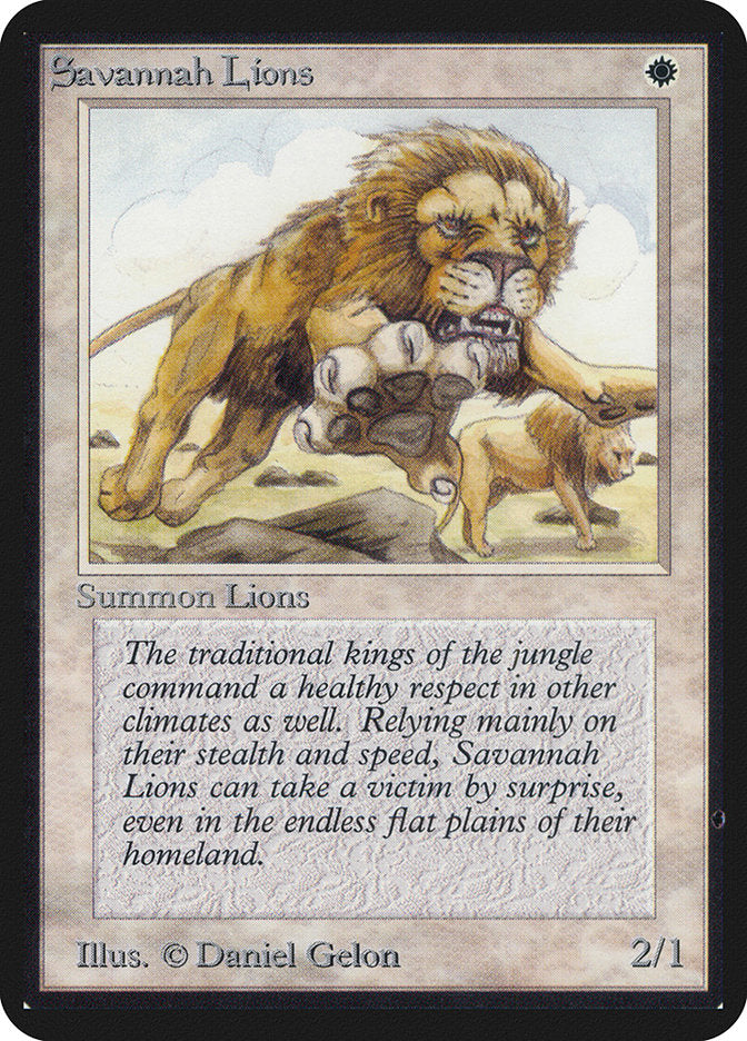 Savannah Lions [Alpha Edition] | Boutique FDB TCG