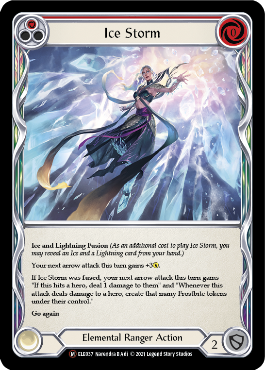 Ice Storm [U-ELE037] (Tales of Aria Unlimited)  Unlimited Normal | Boutique FDB TCG