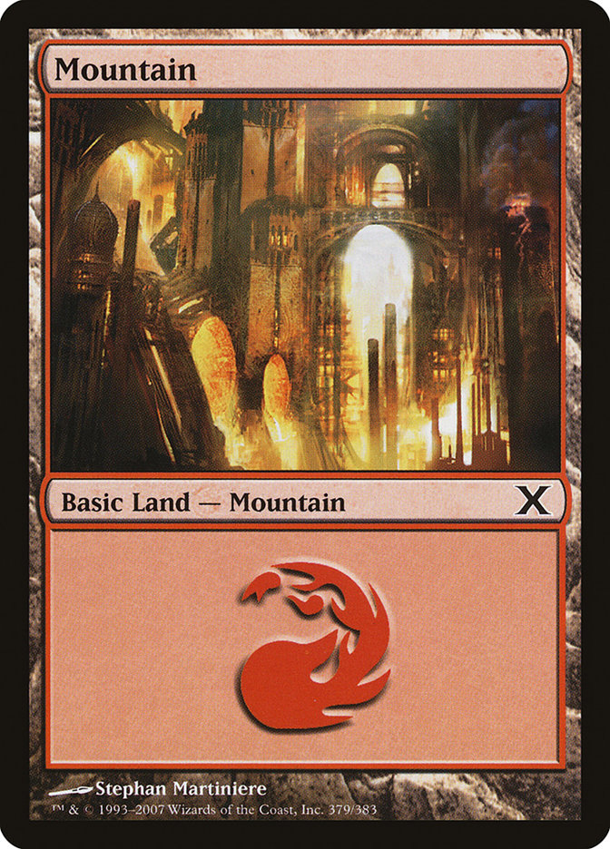 Mountain (379) [Tenth Edition] | Boutique FDB TCG