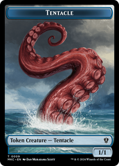 Tentacle // Koma's Coil Double-Sided Token [Murders at Karlov Manor Commander Tokens] | Boutique FDB TCG