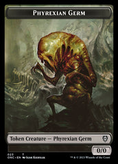 Phyrexian Mite (011) // Phyrexian Germ Double-Sided Token [Phyrexia: All Will Be One Commander Tokens] | Boutique FDB TCG