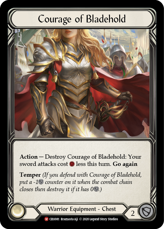 Courage of Bladehold [CRU081] (Crucible of War)  1st Edition Cold Foil | Boutique FDB TCG