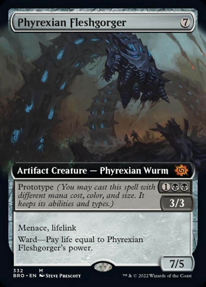 Phyrexian Fleshgorger (Extended Art) [The Brothers' War] | Boutique FDB TCG