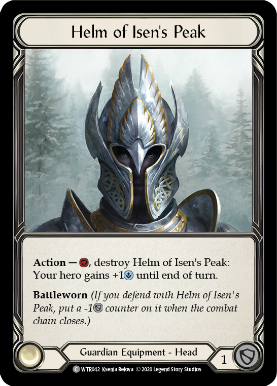 Helm of Isen's Peak [U-WTR042] (Welcome to Rathe Unlimited)  Unlimited Normal | Boutique FDB TCG