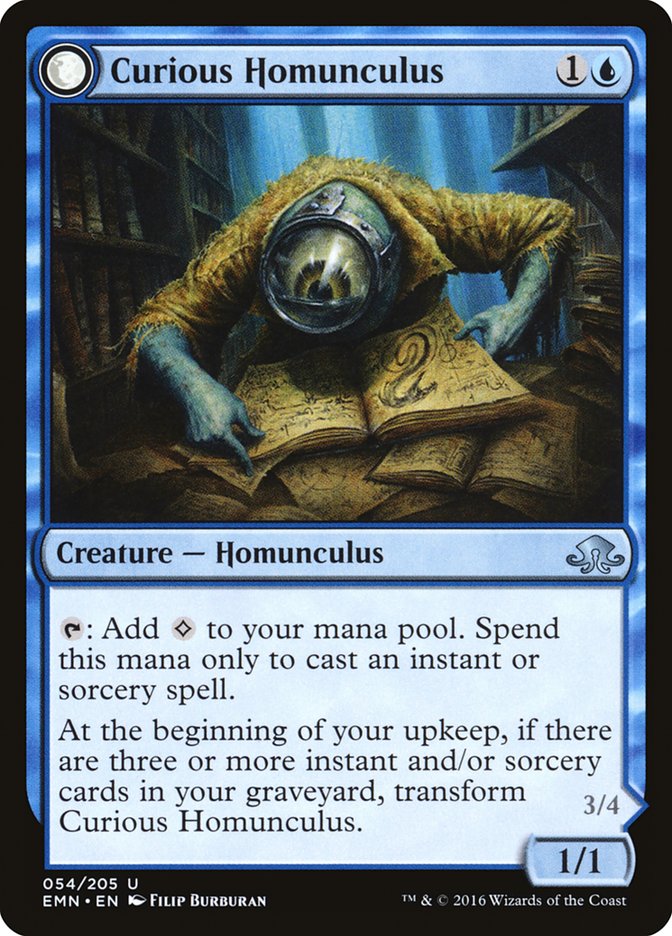 Curious Homunculus // Voracious Reader [Eldritch Moon] | Boutique FDB TCG