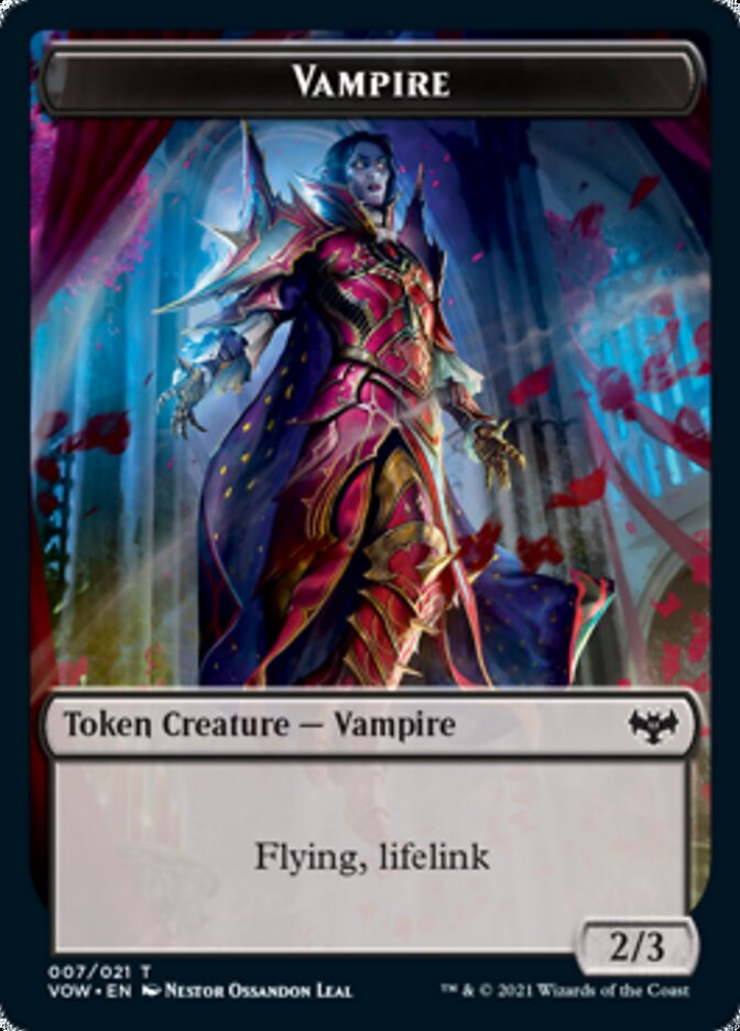 Vampire Token (007) [Innistrad: Crimson Vow Tokens] | Boutique FDB TCG