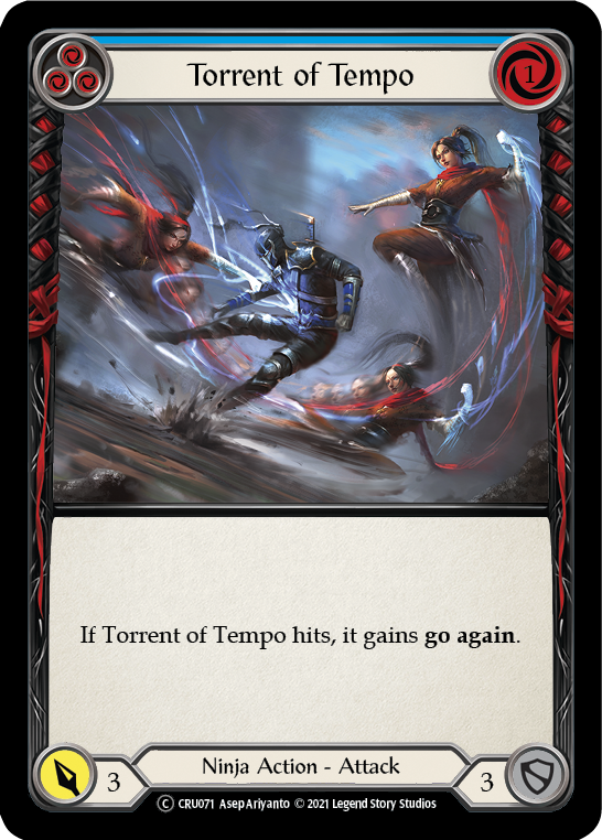 Torrent of Tempo (Blue) [U-CRU071] (Crucible of War Unlimited)  Unlimited Normal | Boutique FDB TCG