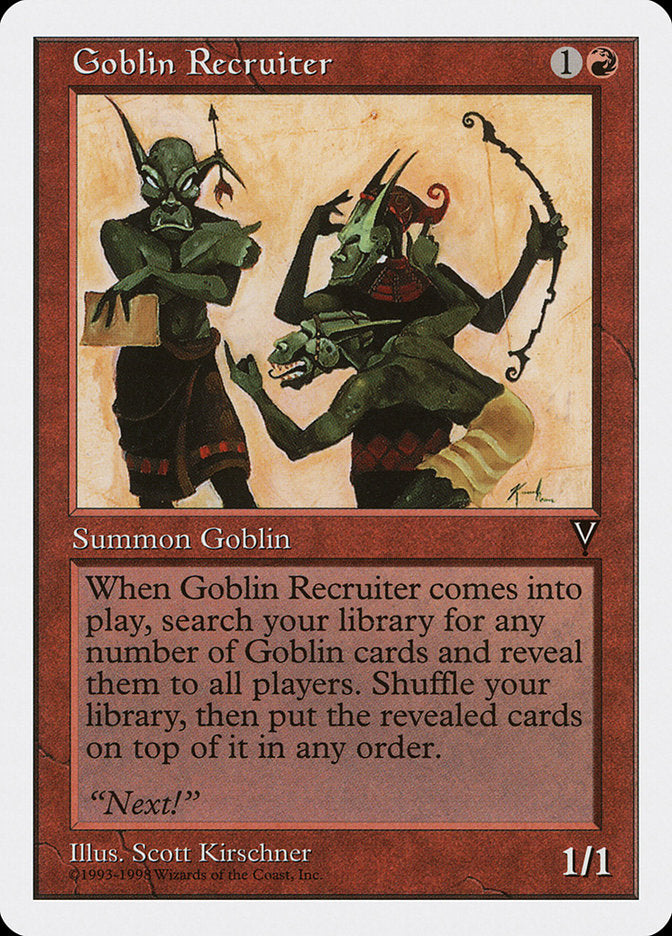 Goblin Recruiter [Anthologies] | Boutique FDB TCG