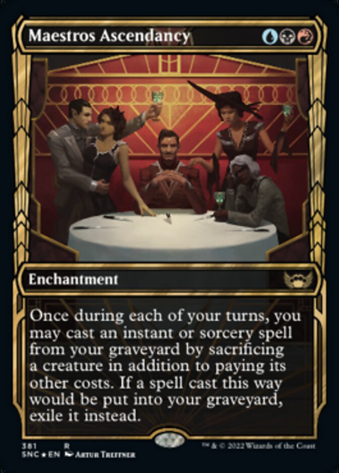 Maestros Ascendancy (Showcase Golden Age Gilded Foil) [Streets of New Capenna] | Boutique FDB TCG