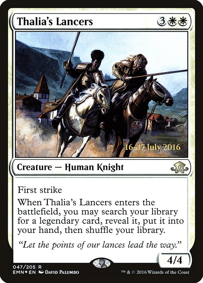 Thalia's Lancers [Eldritch Moon Prerelease Promos] | Boutique FDB TCG