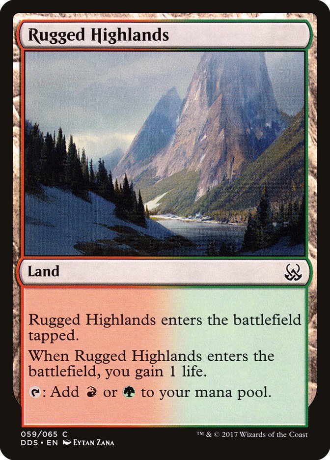 Rugged Highlands [Duel Decks: Mind vs. Might] | Boutique FDB TCG