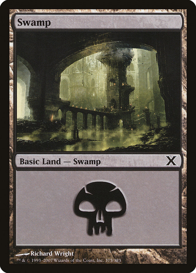 Swamp (375) [Tenth Edition] | Boutique FDB TCG