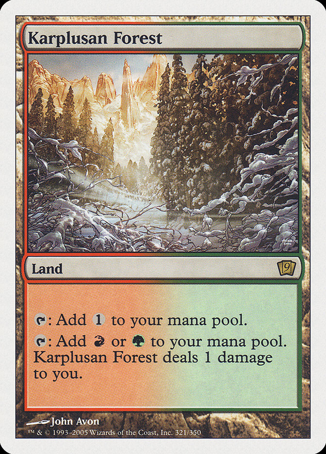 Karplusan Forest [Ninth Edition] | Boutique FDB TCG