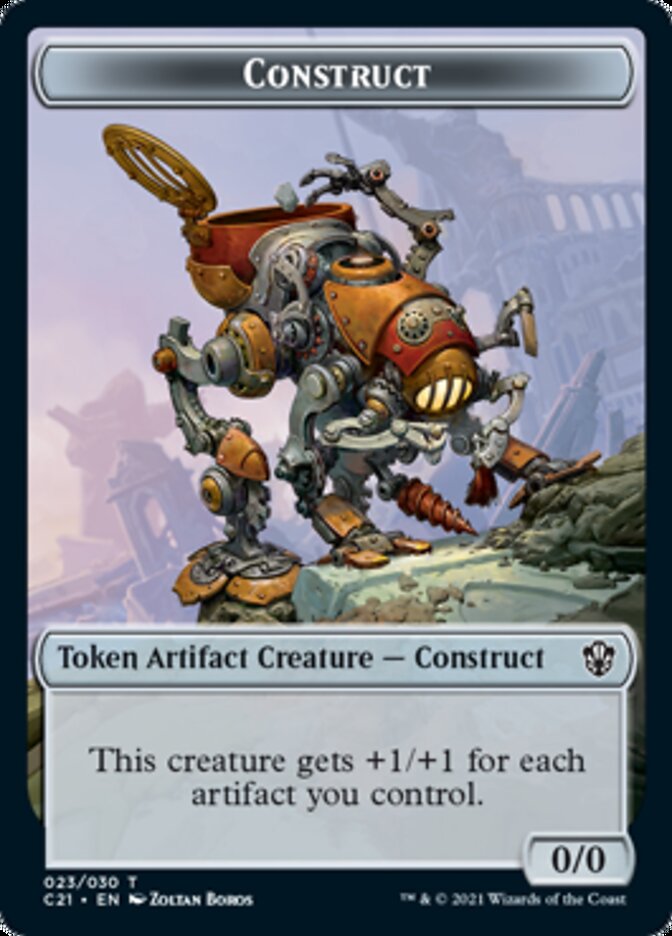 Copy // Construct (030) Double-Sided Token [Commander 2021 Tokens] | Boutique FDB TCG