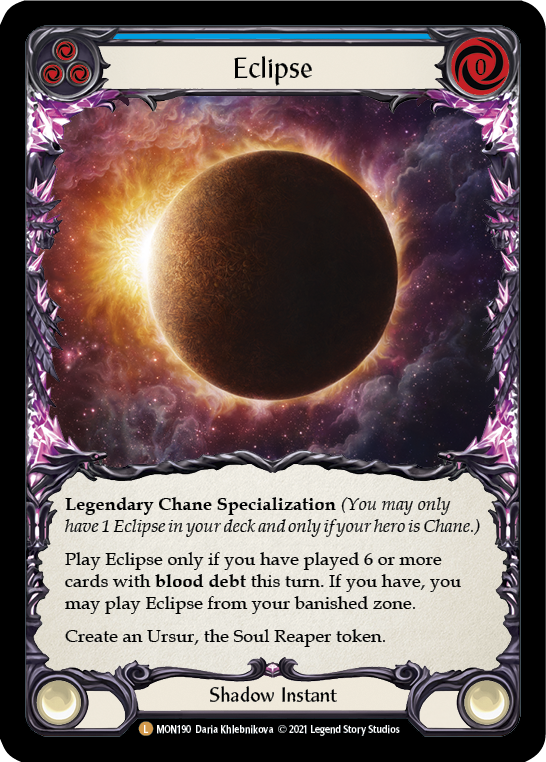 Eclipse [MON190-CF] (Monarch)  1st Edition Cold Foil | Boutique FDB TCG