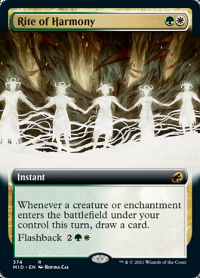 Rite of Harmony (Extended Art) [Innistrad: Midnight Hunt] | Boutique FDB TCG