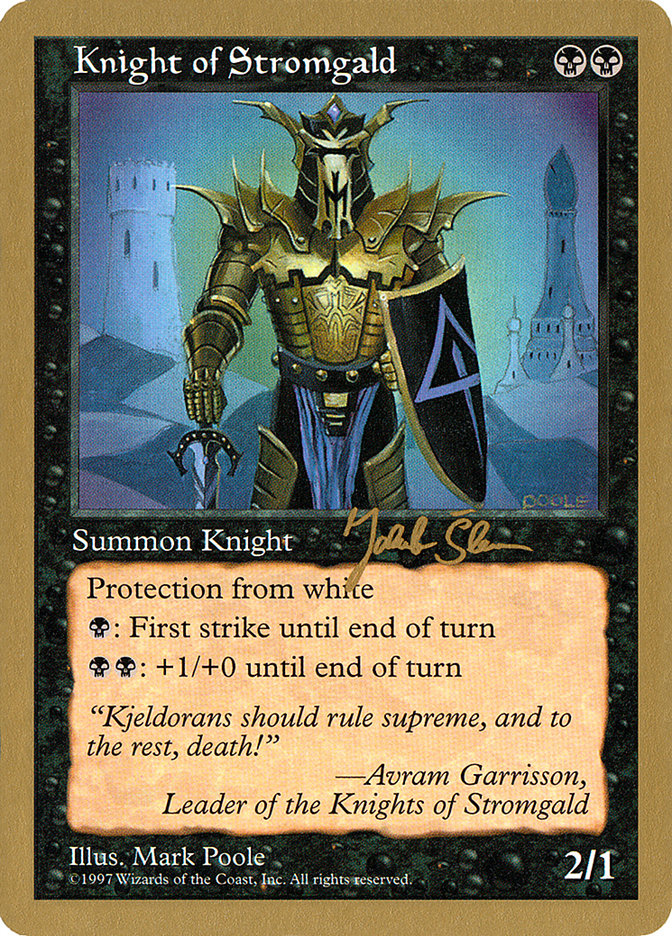 Knight of Stromgald (Jakub Slemr) [World Championship Decks 1997] | Boutique FDB TCG