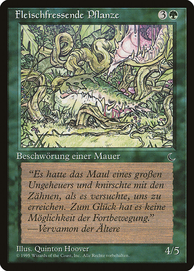 Carnivorous Plant (German) - "Fleischfressende Pflanze" [Renaissance] | Boutique FDB TCG