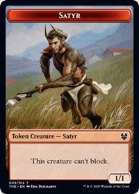 Satyr // Nightmare Double-Sided Token [Theros Beyond Death Tokens] | Boutique FDB TCG